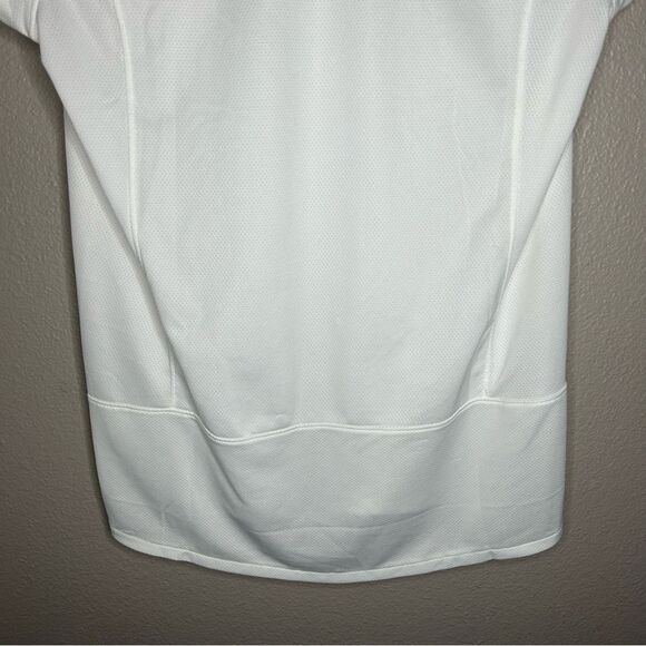 Nike dri fit white sheer mesh short sleeve top women’s size small - Picture 8 of 10